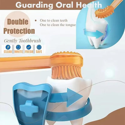 Soft Silicone Toothbrush & Tongue Sper for Dogs and Cats